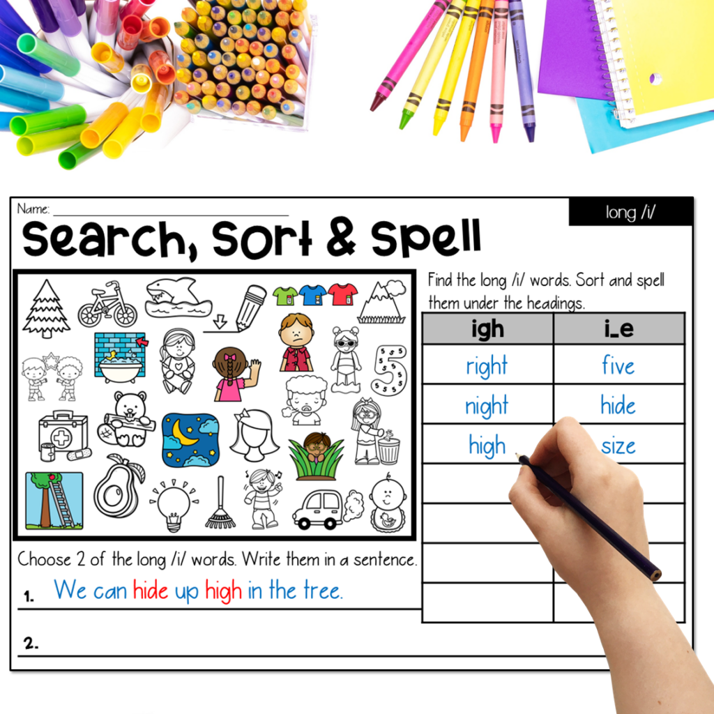 Search Sort and SPell Phonics LIteracy Center