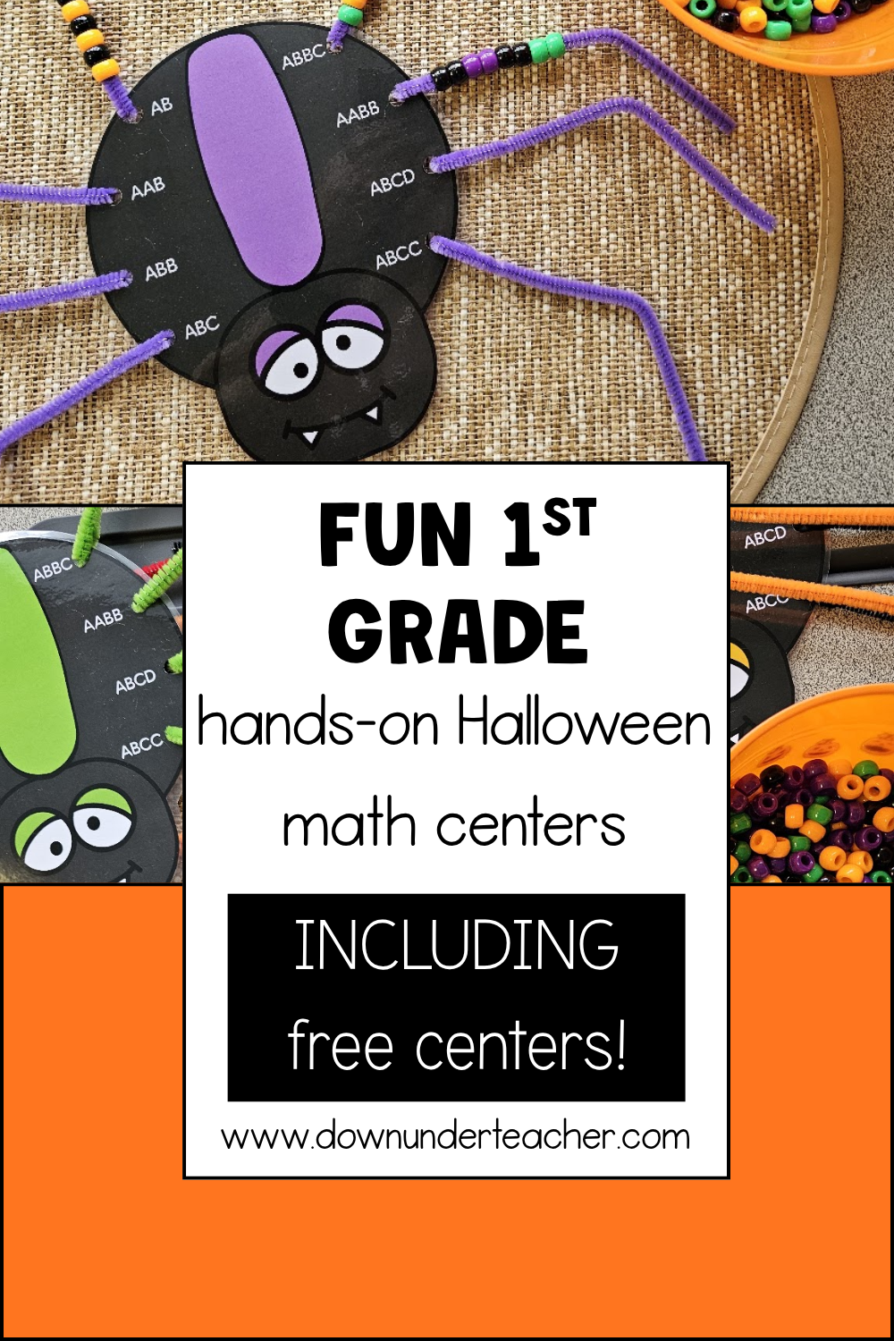 Fun first grade Halloween math centers.
